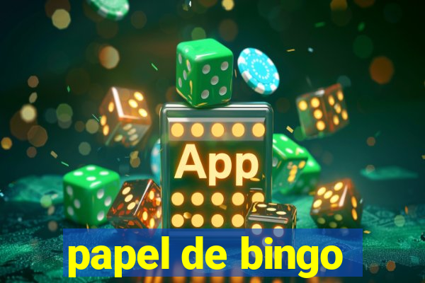 papel de bingo